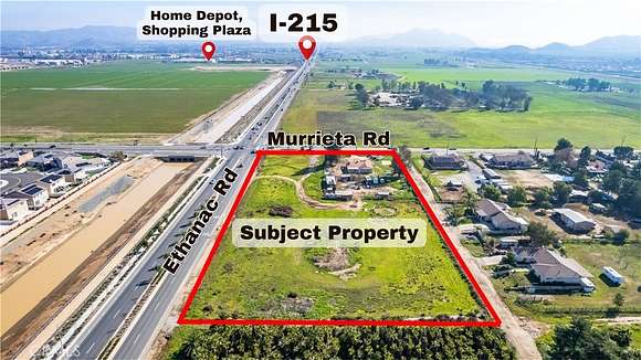 4.3 Acres of Commercial Land for Sale in Menifee, California