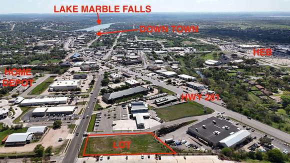 0.72 Acres of Commercial Land for Sale in Marble Falls, Texas