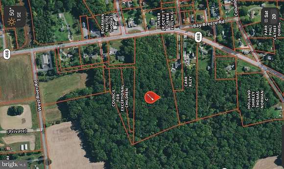 8.2 Acres of Residential Land for Sale in Shady Side, Maryland
