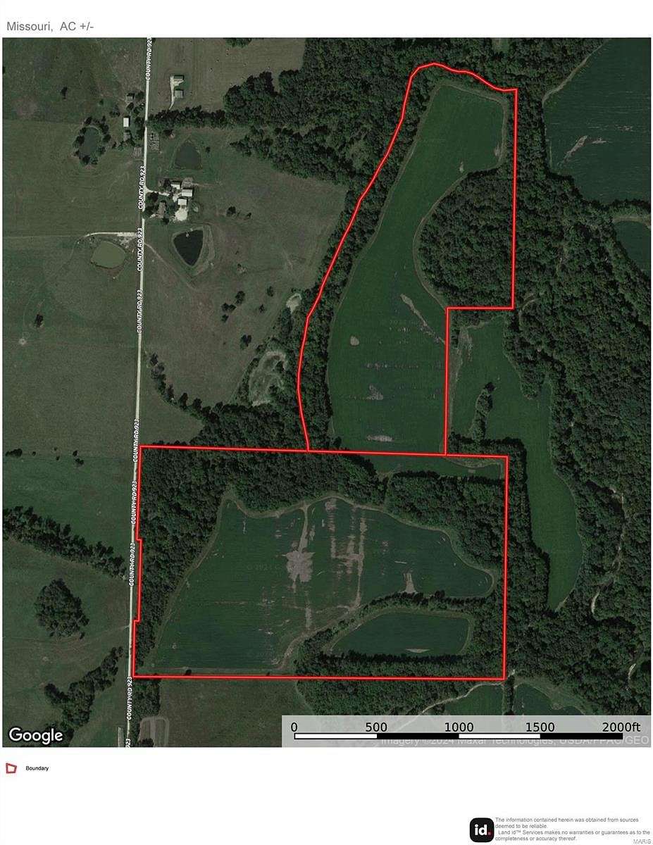 115 Acres of Recreational Land & Farm for Sale in Madison, Missouri