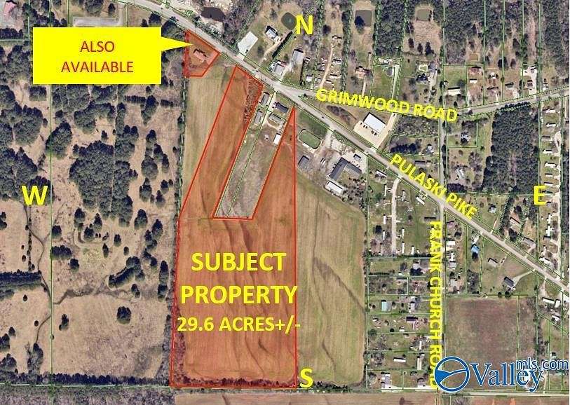 26.9 Acres of Mixed-Use Land for Sale in Toney, Alabama