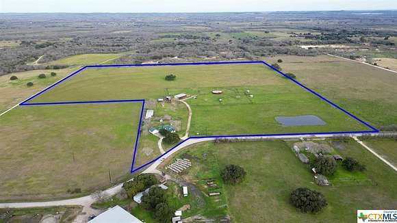 50.2 Acres of Agricultural Land with Home for Sale in Lockhart, Texas