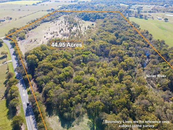 45 Acres of Recreational Land & Farm for Sale in Cleburne, Texas