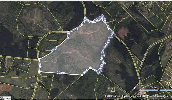 168 Acres of Agricultural Land for Sale in Pendleton, South Carolina