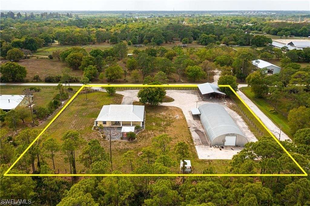 2.5 Acres of Residential Land with Home for Sale in North Fort Myers, Florida