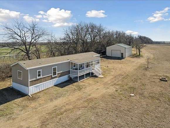45 Acres of Recreational Land with Home for Sale in Peabody, Kansas