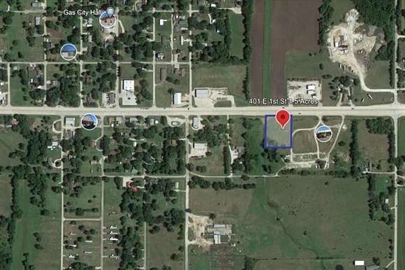 1.5 Acres of Commercial Land for Sale in Gas, Kansas