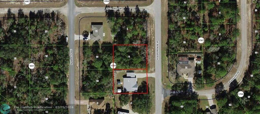 0.26 Acres of Residential Land for Sale in Citrus Springs, Florida