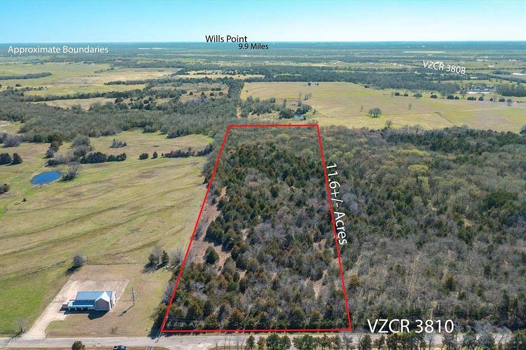 11.7 Acres of Land for Sale in Wills Point, Texas