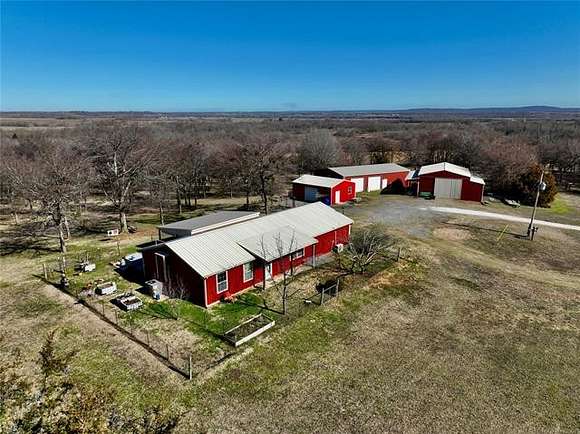 27.9 Acres of Agricultural Land with Home for Sale in Oktaha, Oklahoma