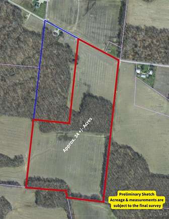 34 Acres of Agricultural Land for Sale in Scott Township, Ohio