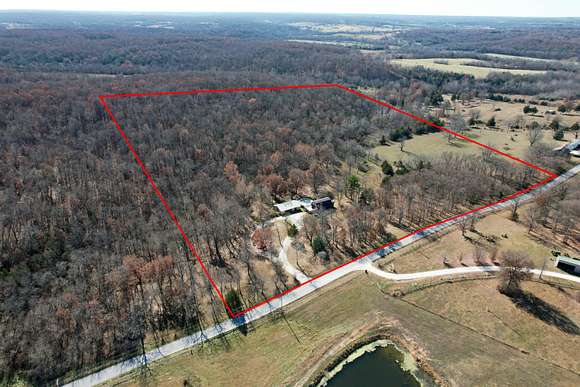 19.5 Acres of Recreational Land with Home for Sale in Buffalo, Missouri