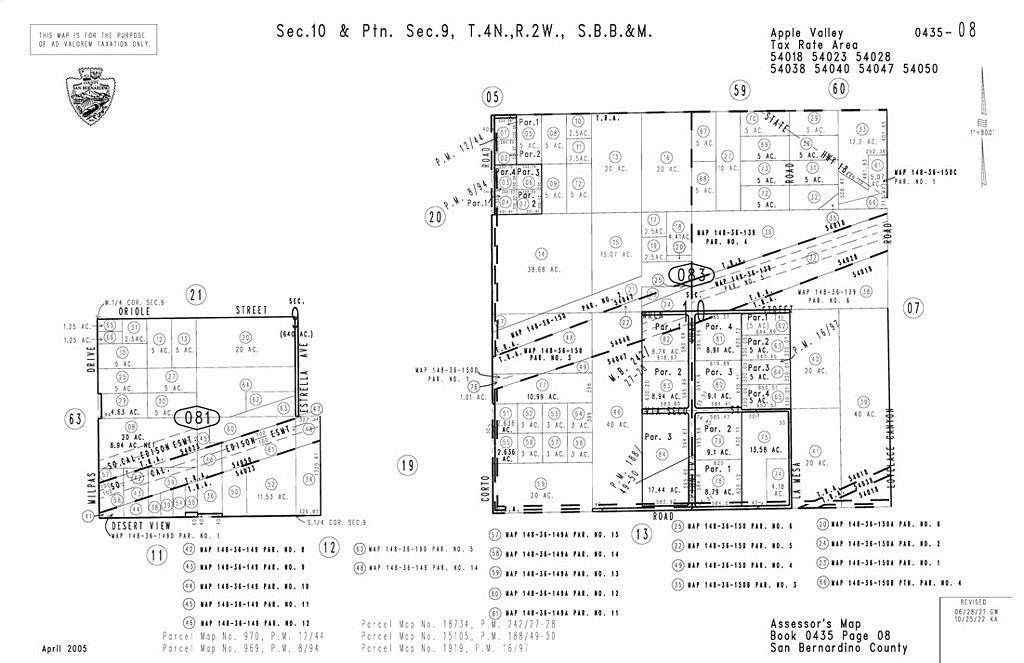 20 Acres of Land for Sale in Apple Valley, California