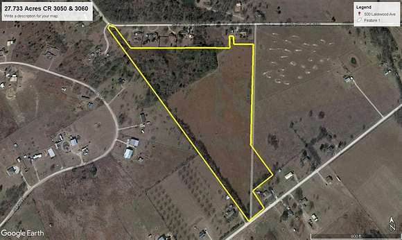 27.7 Acres of Land for Sale in Mildred, Texas