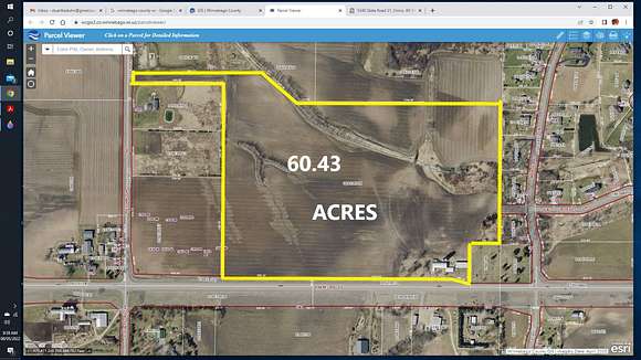 60.5 Acres of Agricultural Land for Sale in Omro, Wisconsin