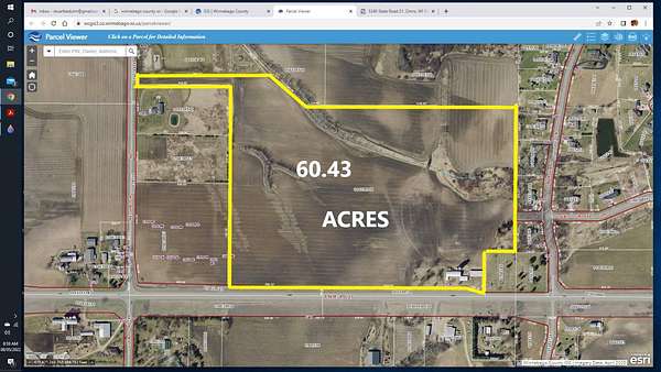 60.5 Acres of Agricultural Land for Sale in Omro, Wisconsin