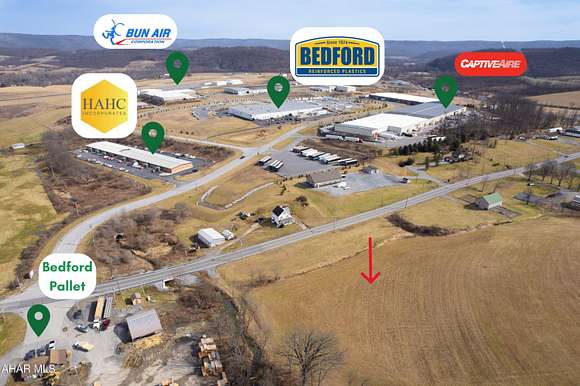 21.41 Acres of Commercial Land for Sale in Bedford, Pennsylvania