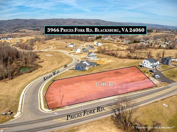 1.5 Acres of Commercial Land for Sale in Blacksburg, Virginia