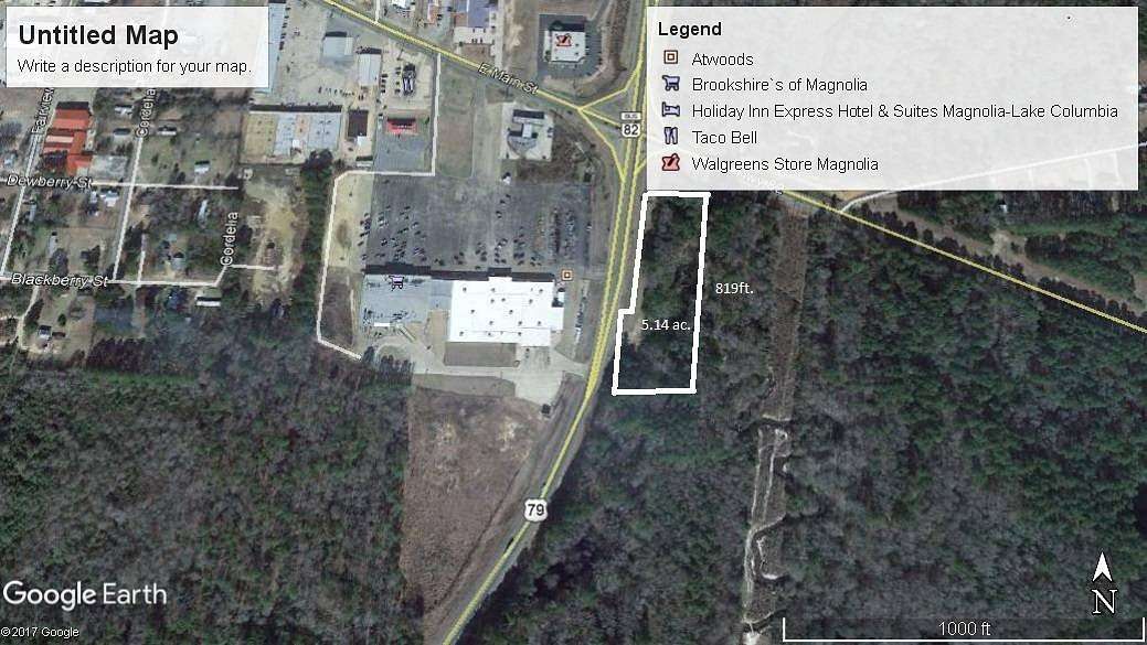 5.14 Acres of Commercial Land for Sale in Magnolia, Arkansas