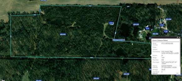 28.3 Acres of Recreational Land for Sale in Waterloo, Illinois