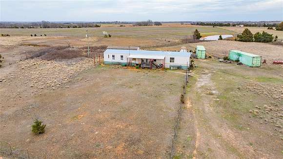 13.373 Acres of Land with Home for Sale in Maysville, Oklahoma