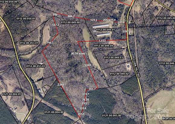 80.56 Acres of Recreational Land & Farm for Sale in Heath Springs, South Carolina