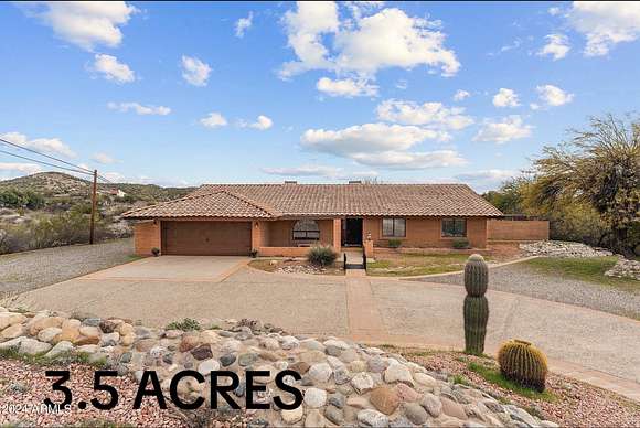 3.55 Acres of Residential Land with Home for Sale in Wickenburg, Arizona