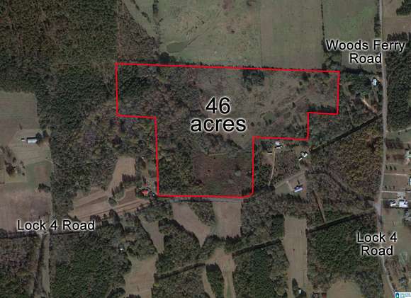 46 Acres of Land for Sale in Lincoln, Alabama