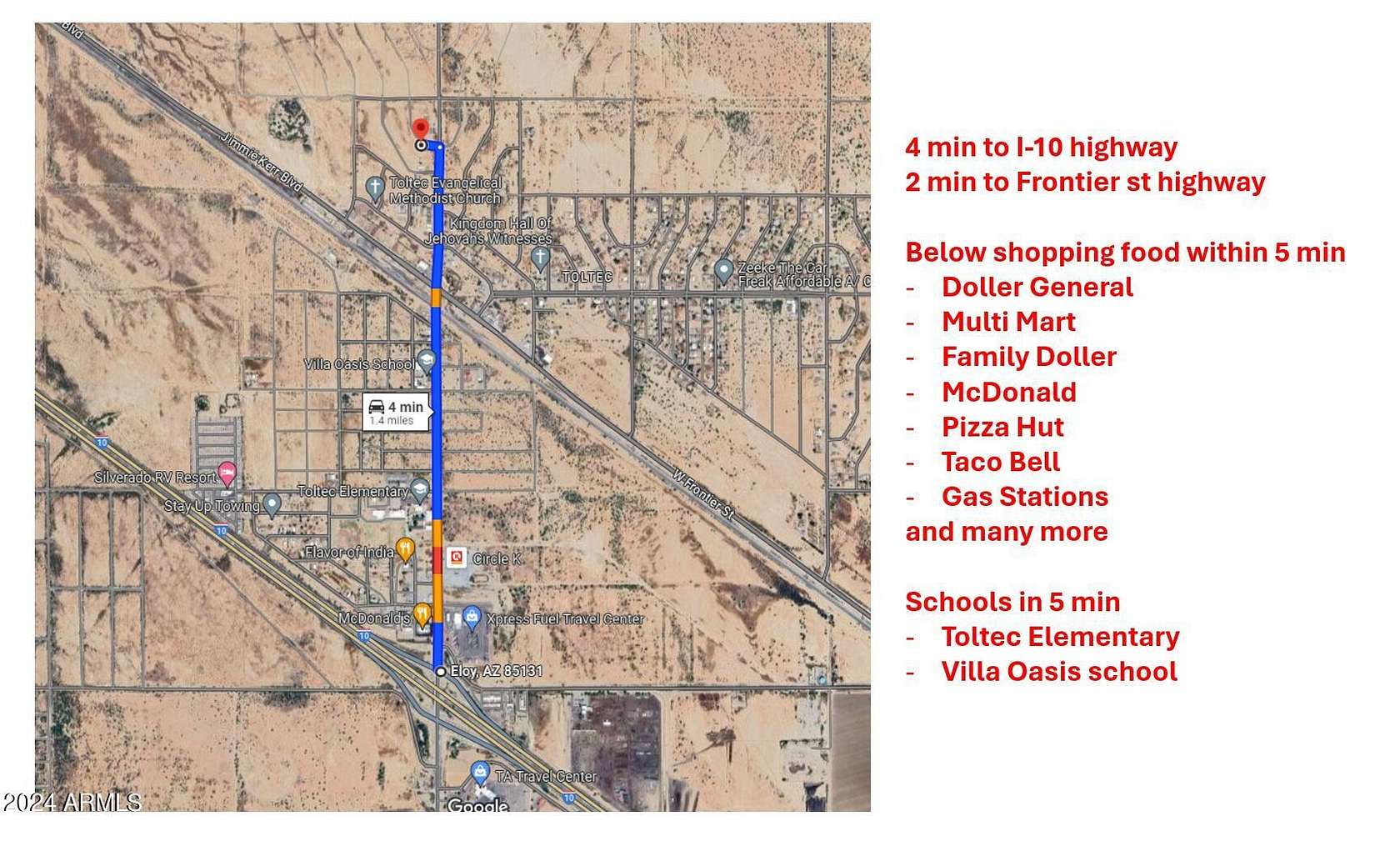0.39 Acres of Residential Land for Sale in Eloy, Arizona