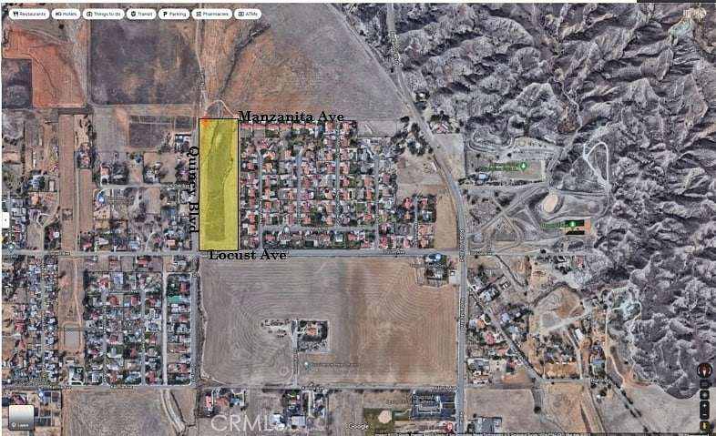 12.6 Acres of Land for Sale in Moreno Valley, California