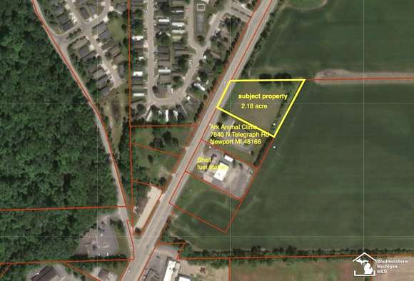 2.2 Acres of Commercial Land for Sale in Newport, Michigan