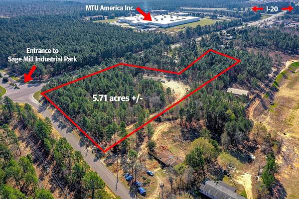 5.7 Acres of Commercial Land for Sale in Graniteville, South Carolina