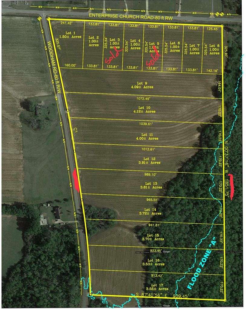 3.8 Acres of Residential Land for Sale in Ashford, Alabama