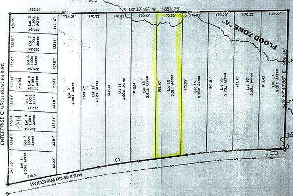 3.8 Acres of Residential Land for Sale in Ashford, Alabama