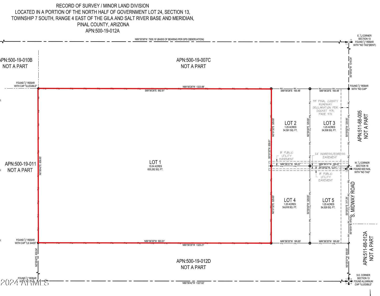 15 Acres of Land for Sale in Casa Grande, Arizona