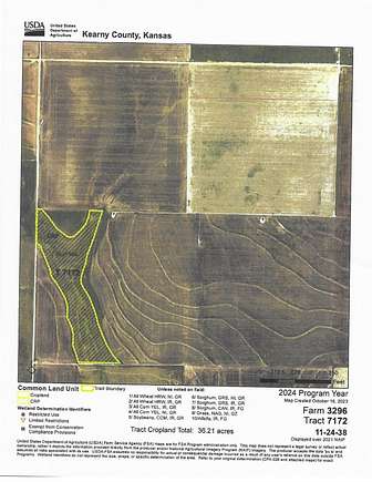 320 Acres of Agricultural Land for Sale in Lakin, Kansas