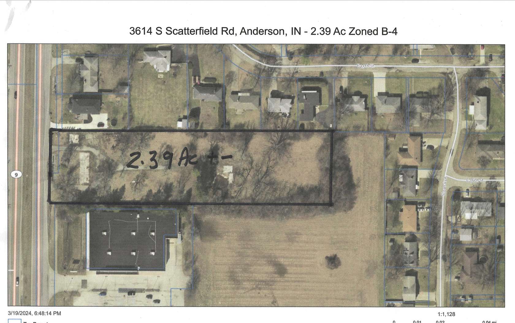 2.4 Acres of Commercial Land for Sale in Anderson, Indiana