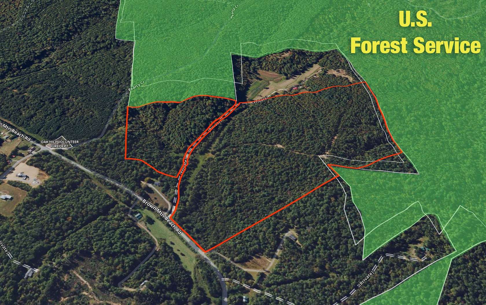 74.1 Acres of Recreational Land for Sale in Morganton, North Carolina