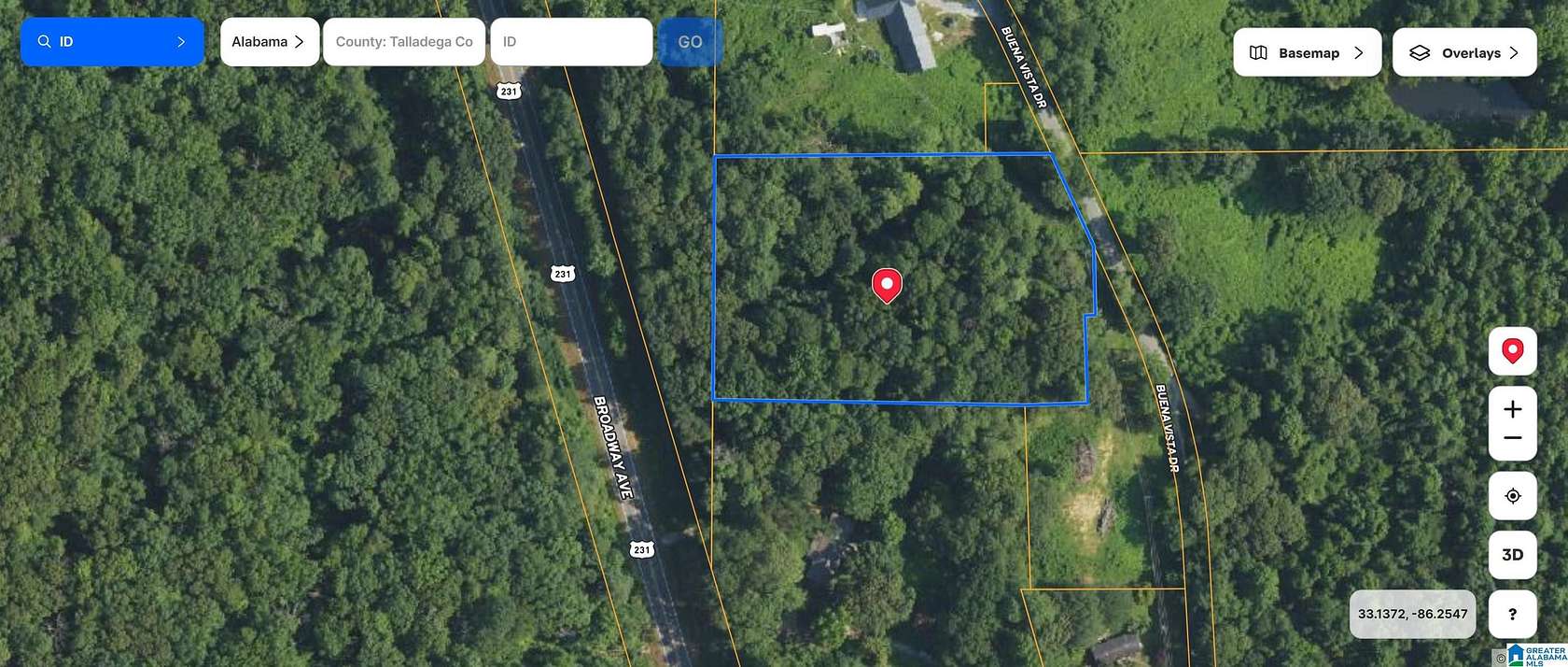 2.8 Acres of Land for Sale in Sylacauga, Alabama
