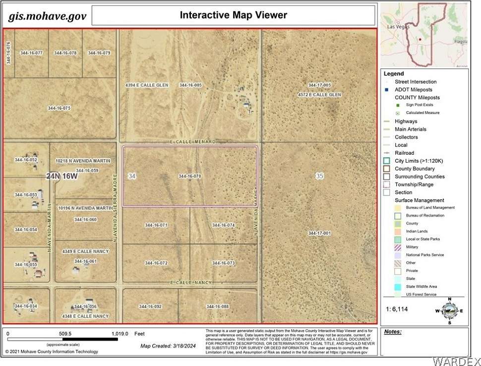 16 Acres of Land for Sale in Kingman, Arizona