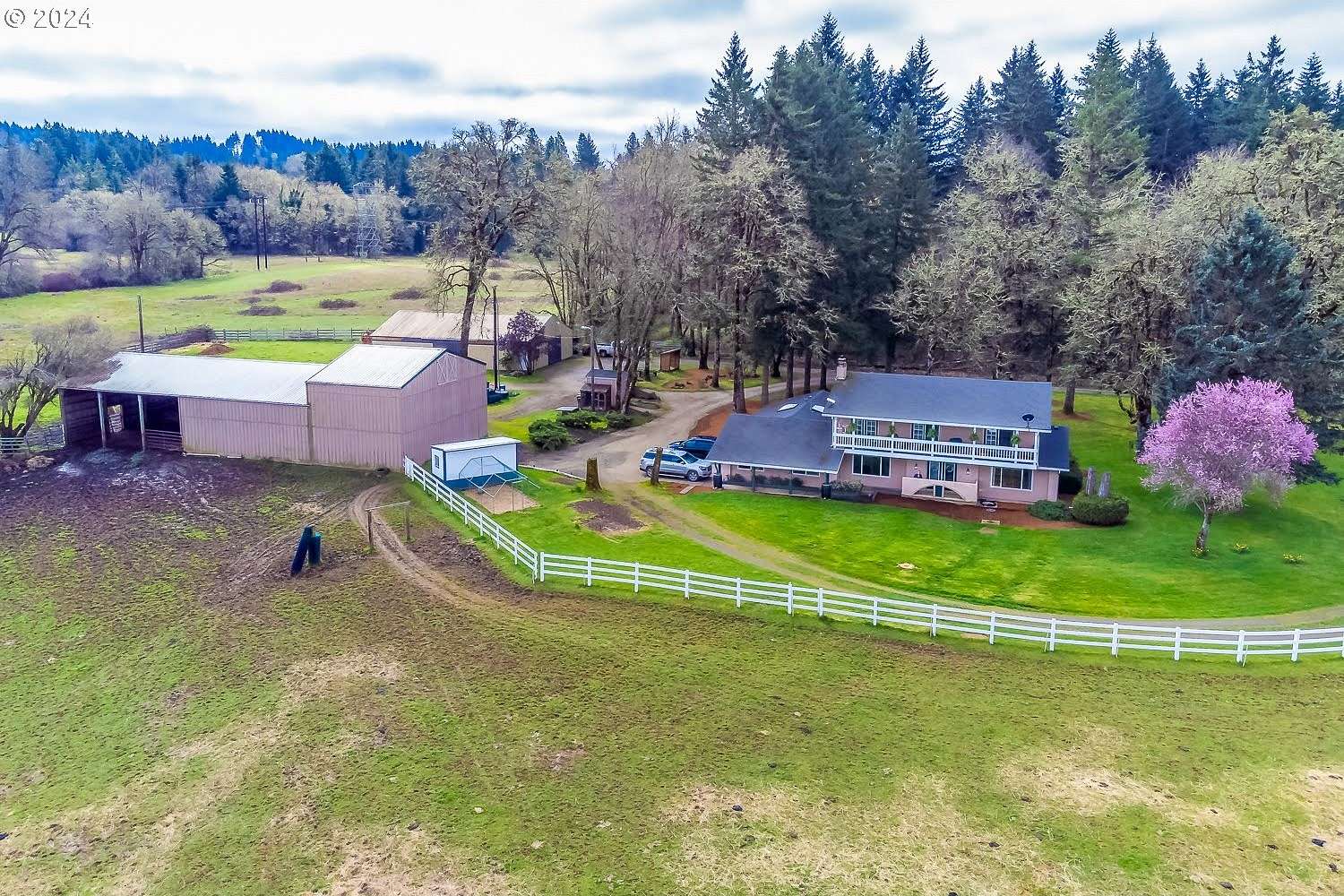 25.8 Acres of Agricultural Land with Home for Sale in Eugene, Oregon