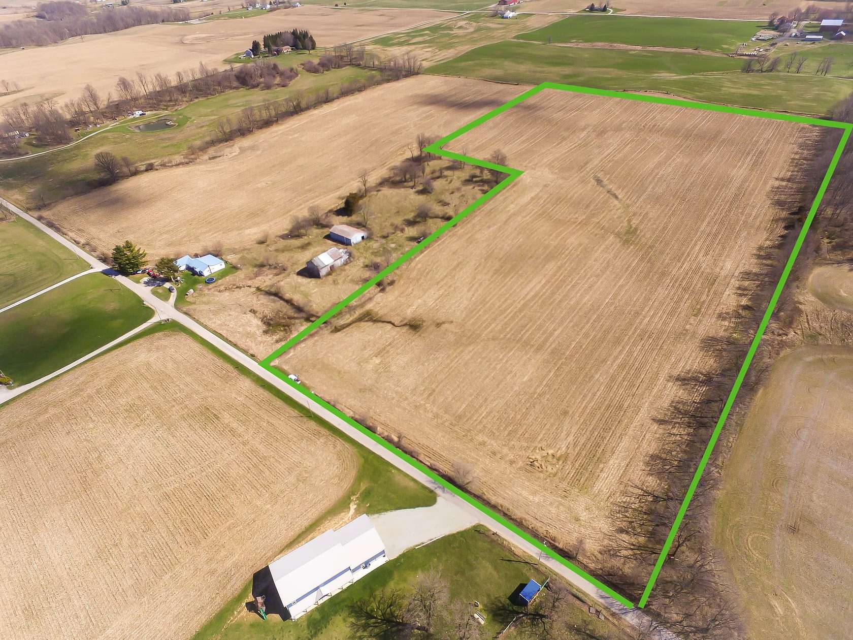20 Acres of Recreational Land & Farm for Sale in Denver, Indiana