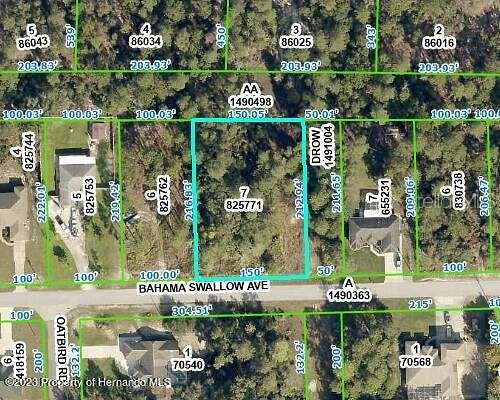 0.74 Acres of Residential Land for Sale in Weeki Wachee, Florida