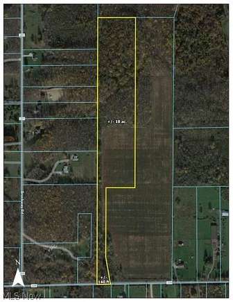 18 Acres of Recreational Land for Sale in Thompson, Ohio