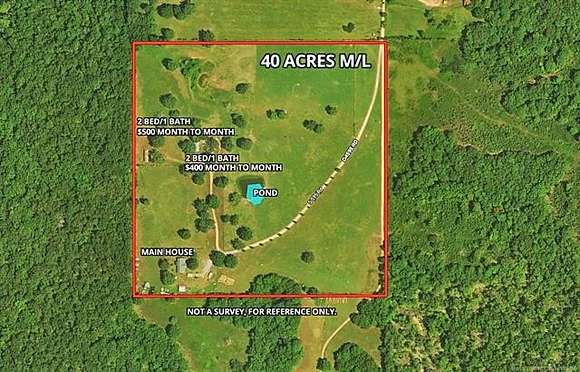 40 Acres of Agricultural Land with Home for Sale in Kansas, Oklahoma