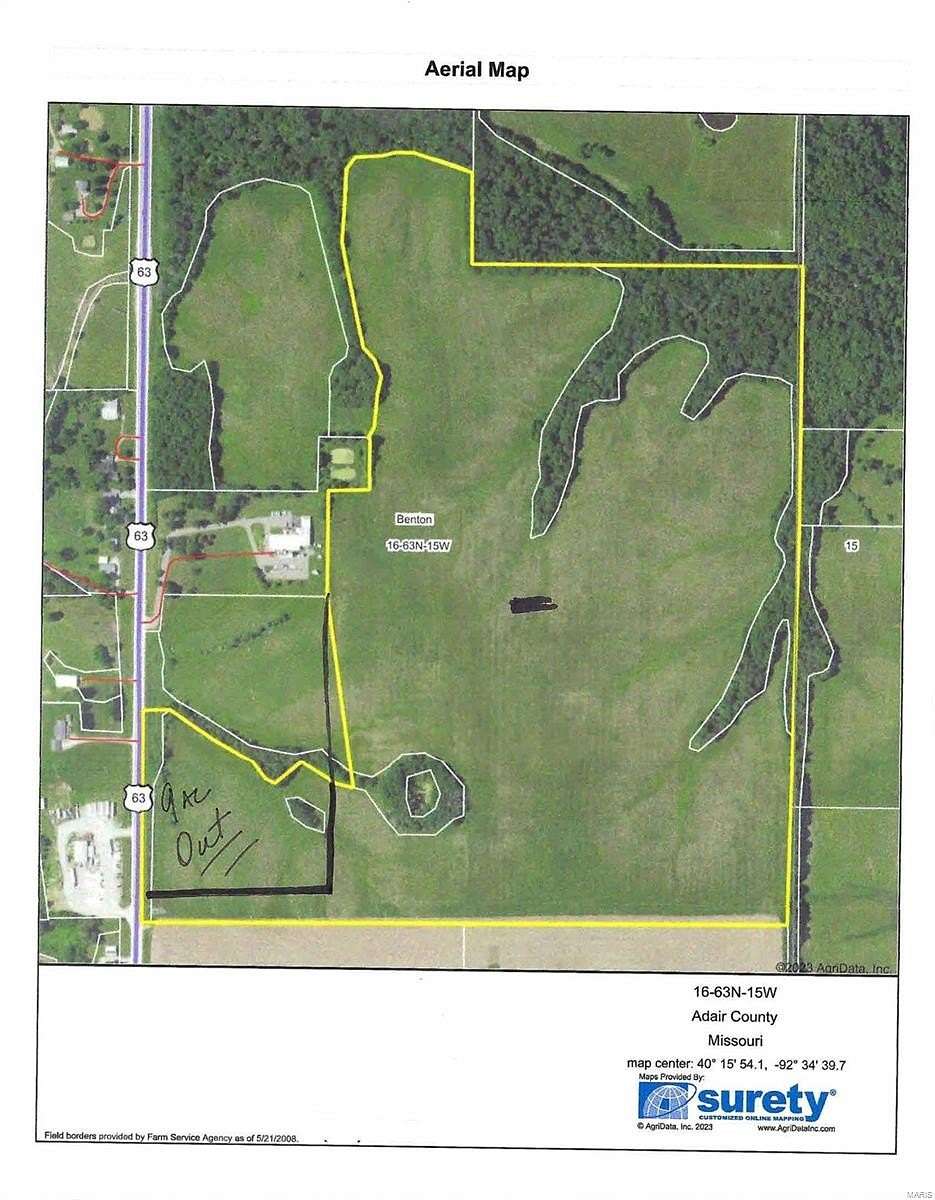 117.39 Acres of Agricultural Land for Sale in Kirksville, Missouri