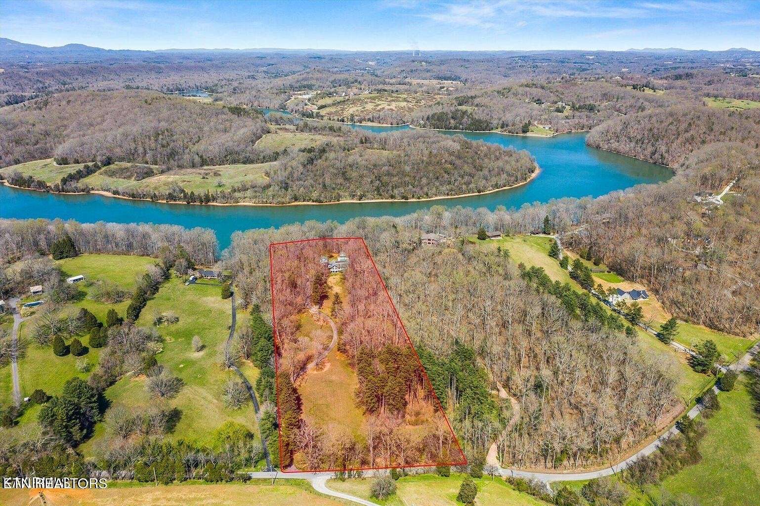 11.9 Acres of Land with Home for Sale in Knoxville, Tennessee