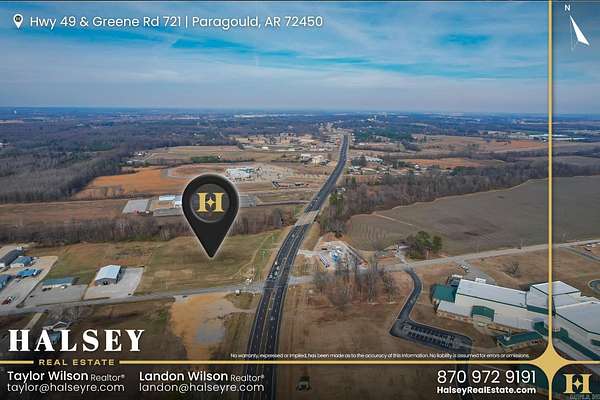 5.5 Acres of Commercial Land for Sale in Paragould, Arkansas