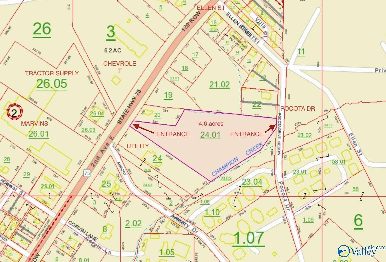 4.6 Acres of Commercial Land for Sale in Oneonta, Alabama