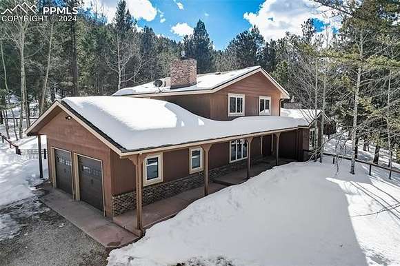 3.4 Acres of Residential Land with Home for Sale in Woodland Park, Colorado
